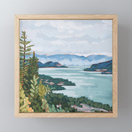 Okanagan Lake Framed Mini Art Print