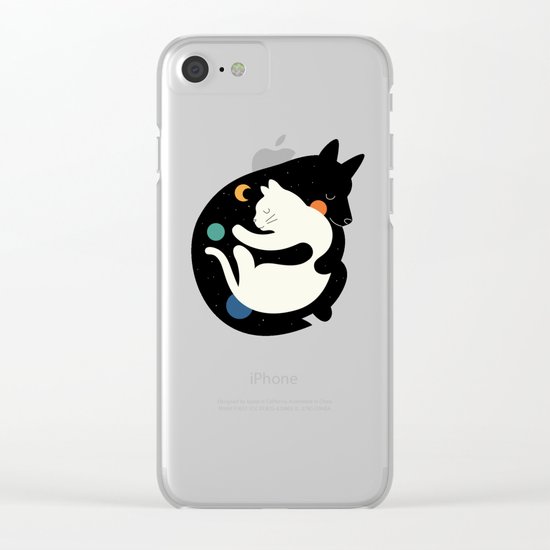 More Hugs Less Fights Clear iPhone Case