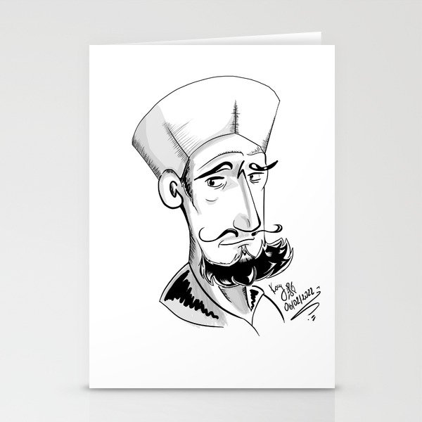 the chef Stationery Cards