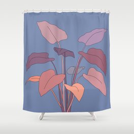 PASTEL FLOWER LEAVES Shower Curtain