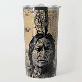 Sitting Bull Native American Chief  Travel Mug