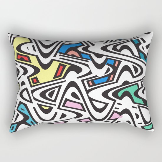 Trippy Pop Urban Rectangular Pillow