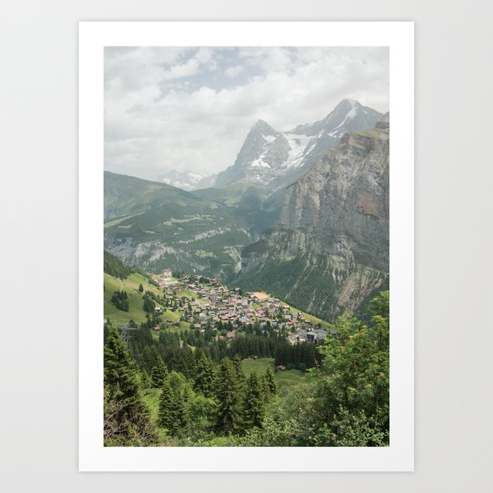 Murren Switzerland Landscape Art Print