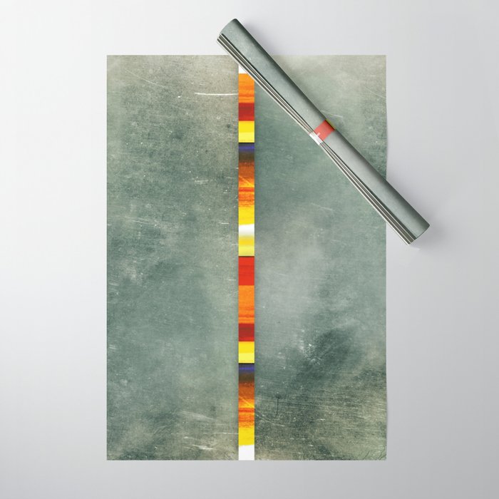Color Strip Abstract One Wrapping Paper