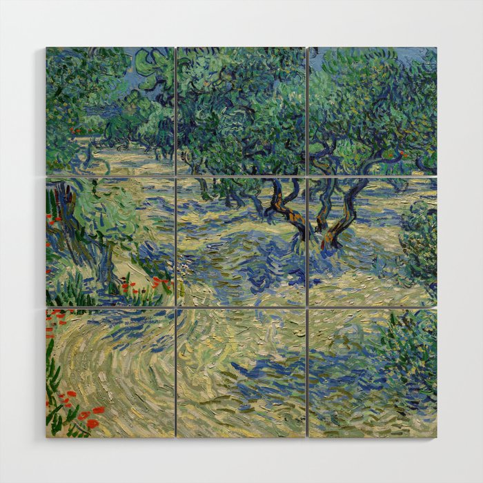 Vincent van Gogh - Olive Orchard Wood Wall Art