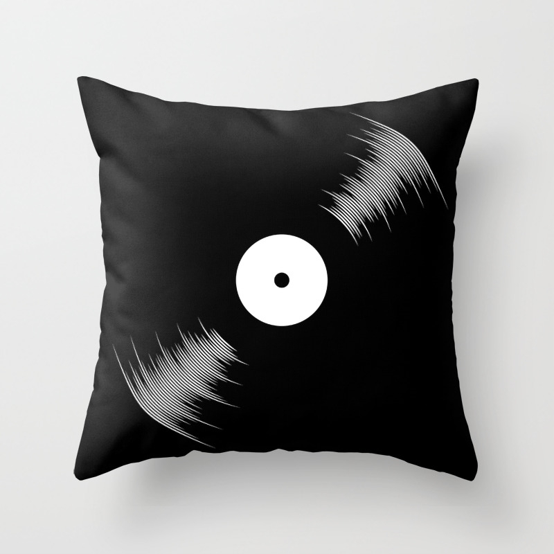 Vinyl Throw Pillow by khalan | Society6