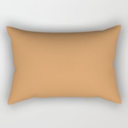 Dark Orange Solid Color Pairs Pantone Buckskin 16-1342 TCX - Shades of Orange Hues Rectangular Pillow