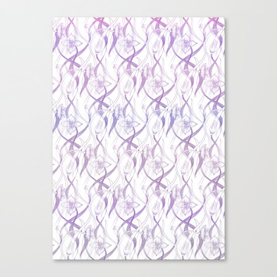 Floral Pattern - Purple Canvas Print