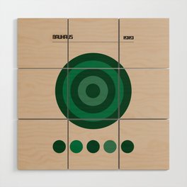 Bauhaus Exhibition Poster, Bauhaus Retro Home decor Wood Wall Art