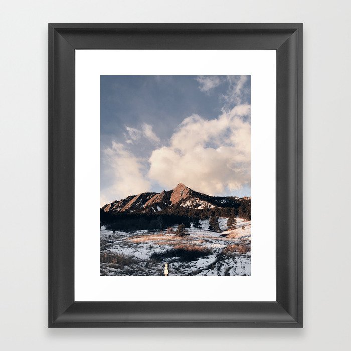 colorado mountains Framed Art Print