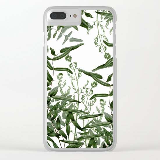 Leafy fern leaves Clear iPhone Case