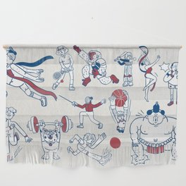 Athletes Doodle Wall Hanging