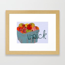 U-Pick Apples Framed Art Print