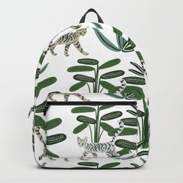 Cats and tropical plants in the jungle Backpack | Graphics, Cute, Nature, Sketch, Vector, Jungle, Forest, Print, Pet, Summer 