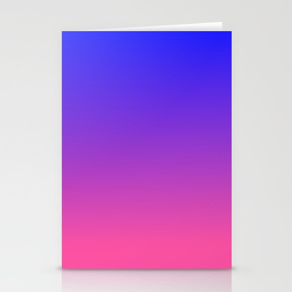 OMBRE BLUE & PINK COLOR  Stationery Cards