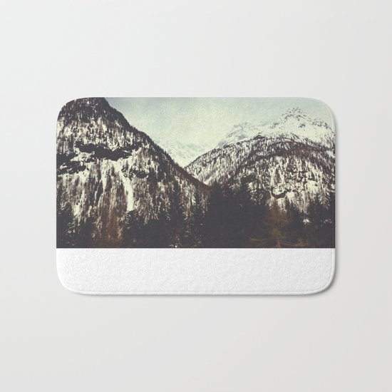 End of Winter in the mountains Bath Mat