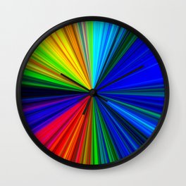 Colours of a Rainbow Wall Clock