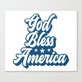 God Bless America Canvas Print