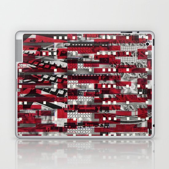Nothing Is Accomplished (P/D3 Glitch Collage Studies) Laptop & iPad Skin