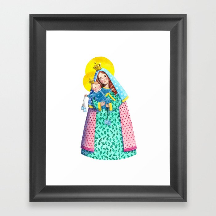 Our Lady of Carmel / Nossa Senhora do Carmo Framed Art Print