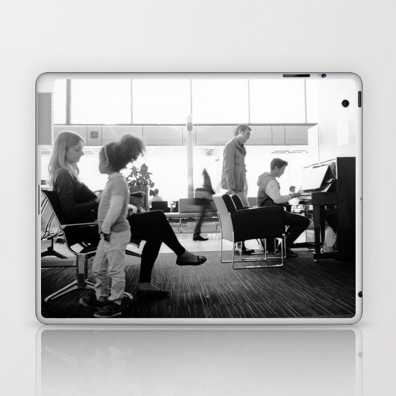 Music & Patience at Roissy Airport Laptop & iPad Skin
