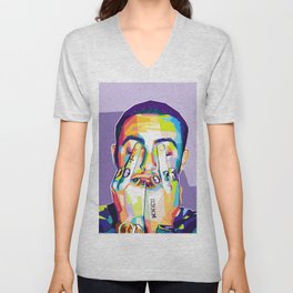 Mac Miller Wpap Pop Art3852648.jpg V Neck T Shirt