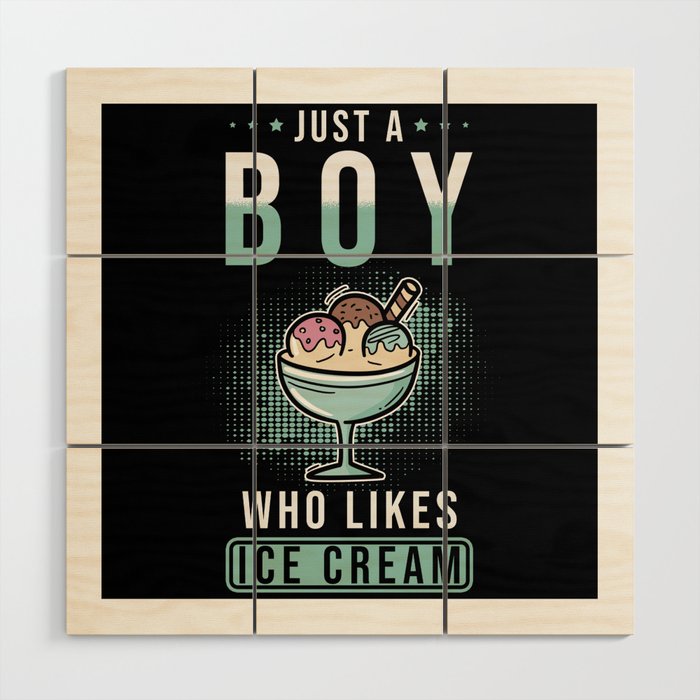 Ice Cream Wood Wall Art