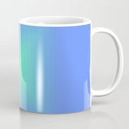 Shiny diamond of bright gradient color - Blue to green gradient ombre - drinkware Coffee Mug