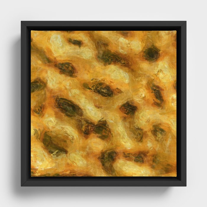 Yellow fields Framed Canvas