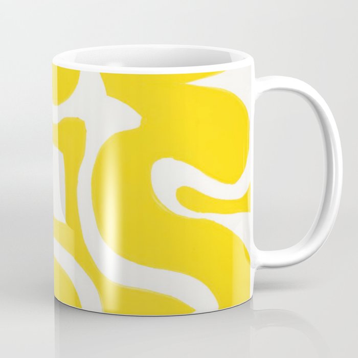 Yellow Sunburst | Abstract Pattern Coffee Mug