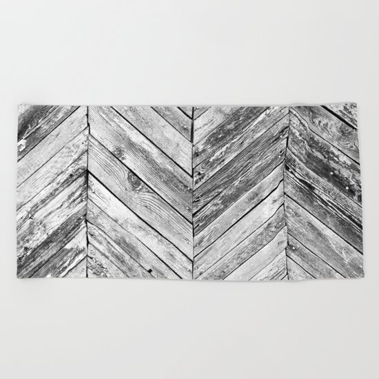 Antique Wood Beach Towel