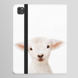 Baby Lamb, Farm Animals, Art for Kids, Baby Animals Art Print By Synplus iPad Folio Case