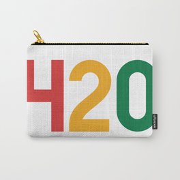 420 Typography (Rasta Colours) Carry-All Pouch