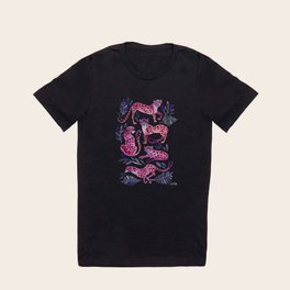 Cheetah Collection – Mauve & Indigo T Shirt