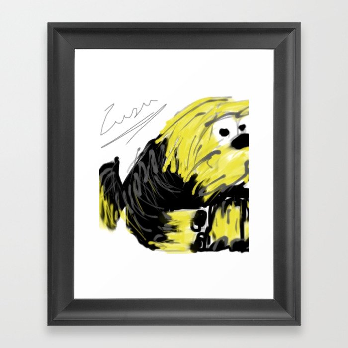 zusito dog Framed Art Print