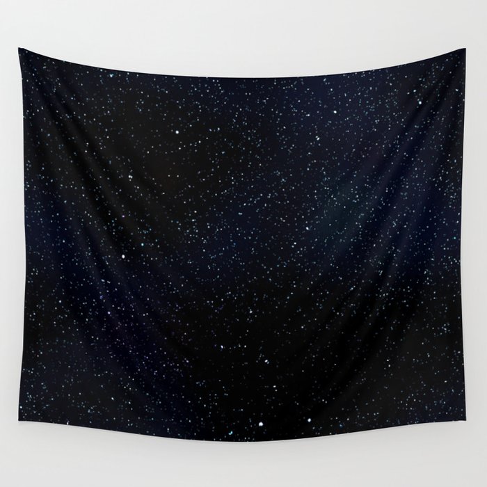 Spatial Starlight Blue Wall Tapestry