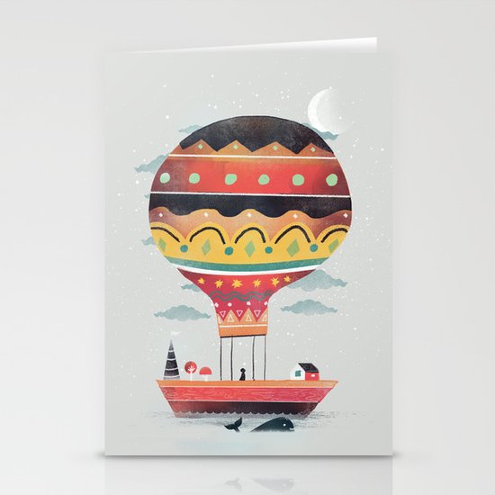 Fly me to the Moon Stationery Cards
