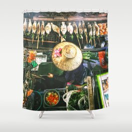 Bangkok Street Food Shower Curtain