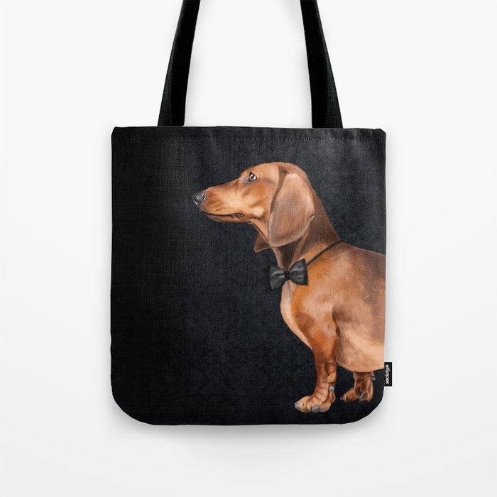 Elegant dachshund. Tote Bag