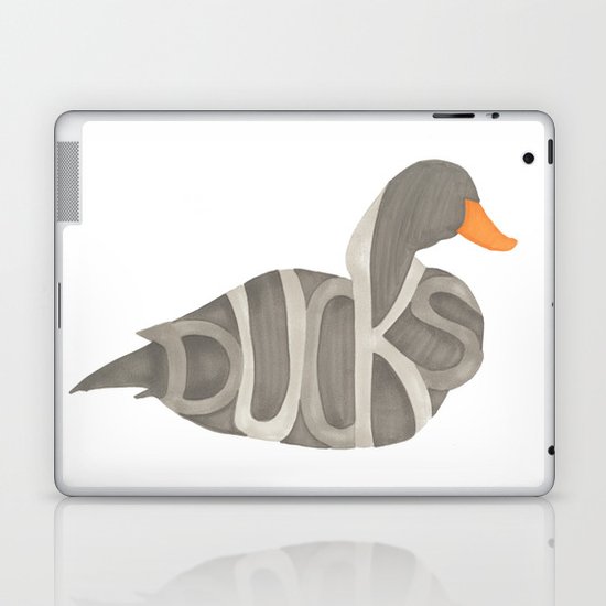 Ducks Typography Laptop & iPad Skin