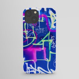 Blue Mood with Pink Language iPhone Case