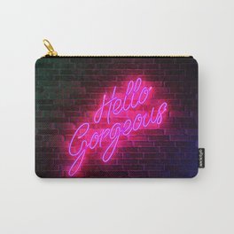 Hello Gorgeous - Neon Sign Carry-All Pouch
