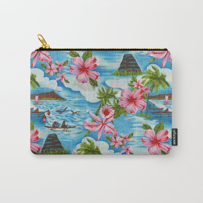 Hawaiian Scenes Carry-All Pouch