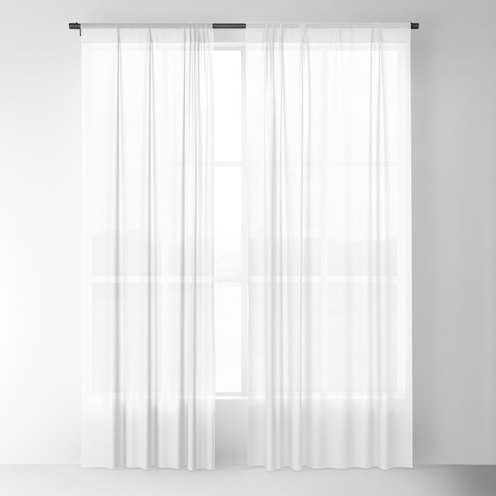 sheer white curtain