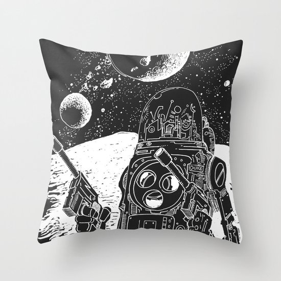 Duke of the Moon Throw Pillow
