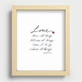 Love Bear All Things Recessed Framed Print