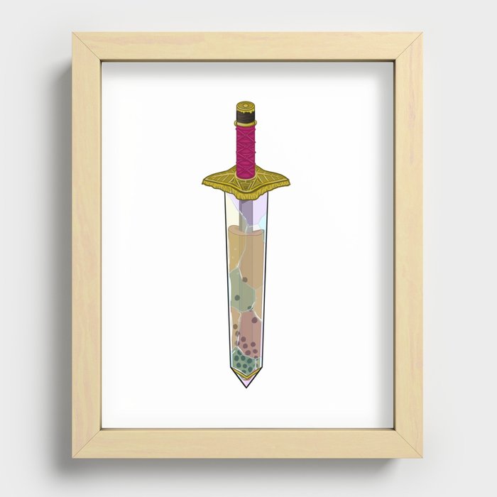 Magical Boba Sword Recessed Framed Print