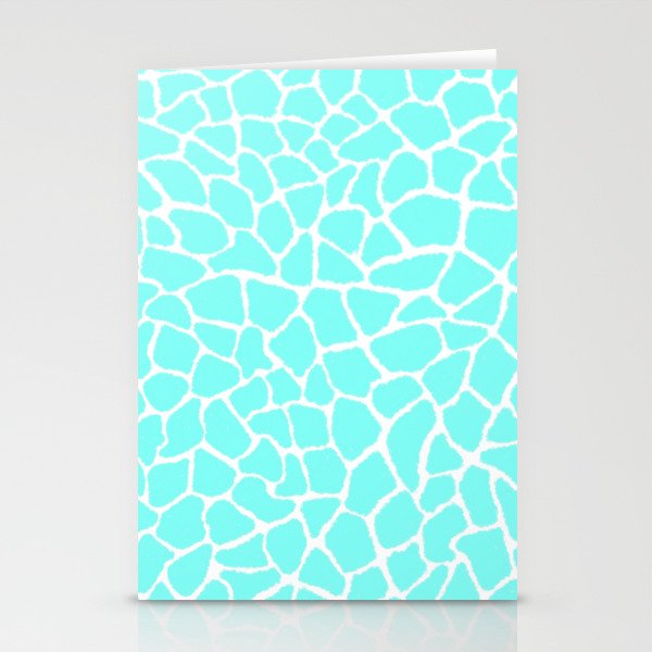 Mosaic Abstract Art Seafoam Stationery Cards