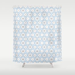 White clouds Shower Curtain