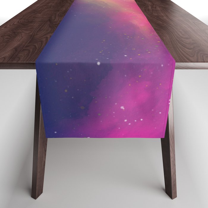 Abstract Nebula Table Runner